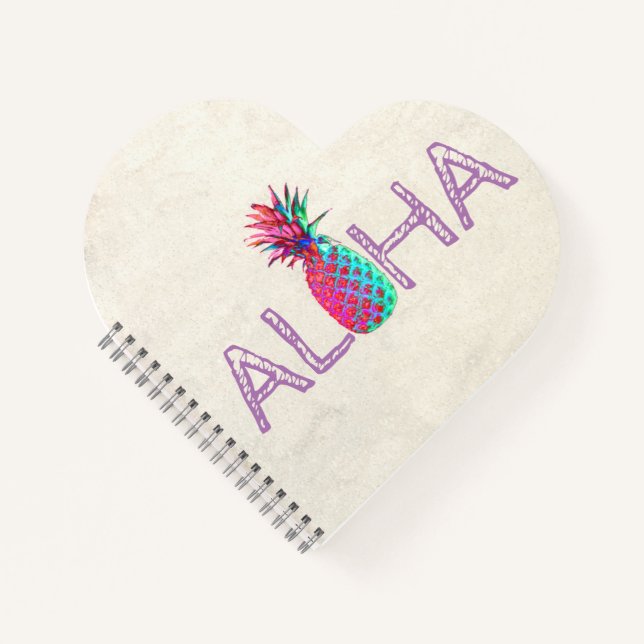 Adorable Aloha Hawaiian Pineapple Notebook (Front)