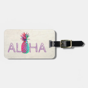 Adorable Aloha Hawaiian Pineapple-Personalised Luggage Tag