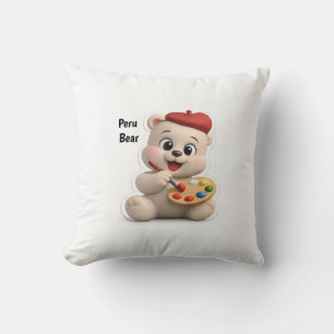Adorable and Cute Teddy Bear Design Cushion