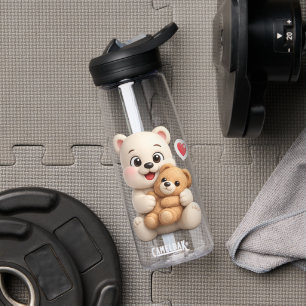 Adorable and Cute Teddy Bear Design Water Bottle