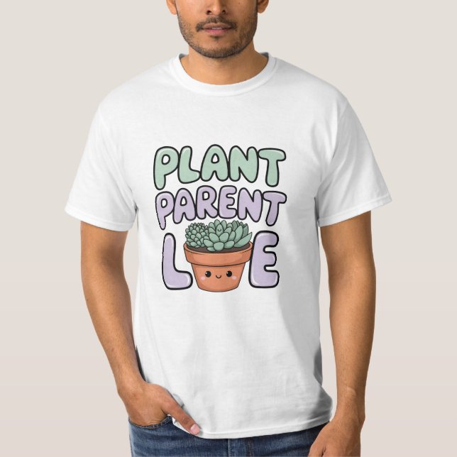 Adorable and Quirky Plant Designs for Succulent Fa T-Shirt (Front)