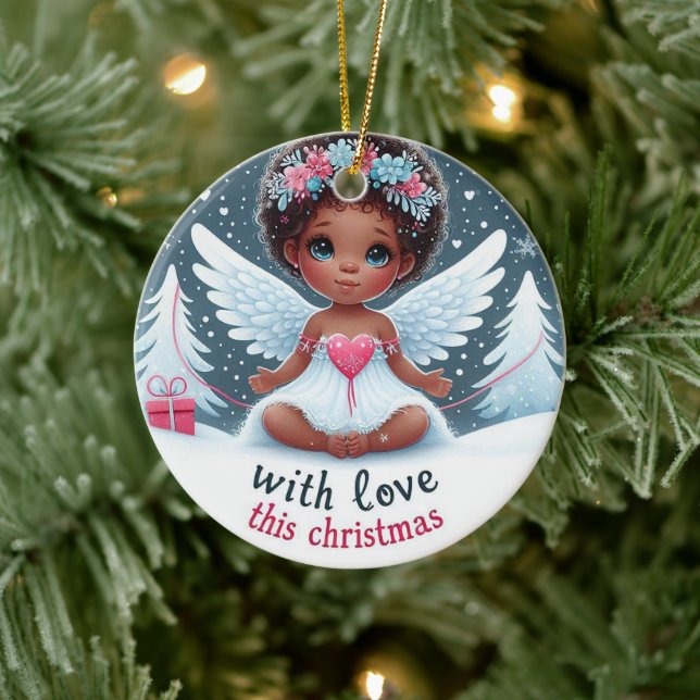 Adorable angel baby Christmas Ornament (Tree)