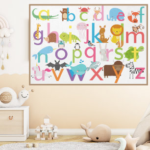 Adorable Animal Alphabet Poster