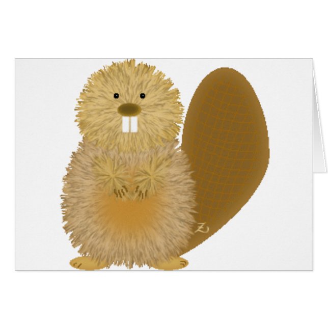 Adorable Animal Drawings: Beaver (Front Horizontal)