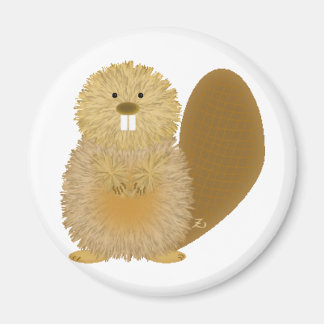 Adorable Animal Drawings: Beaver Magnet