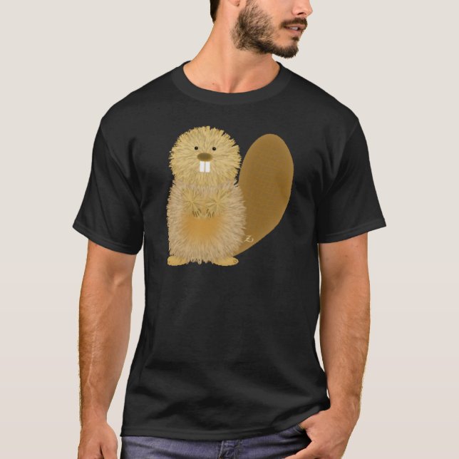 Adorable Animal Drawings: Beaver T-Shirt (Front)