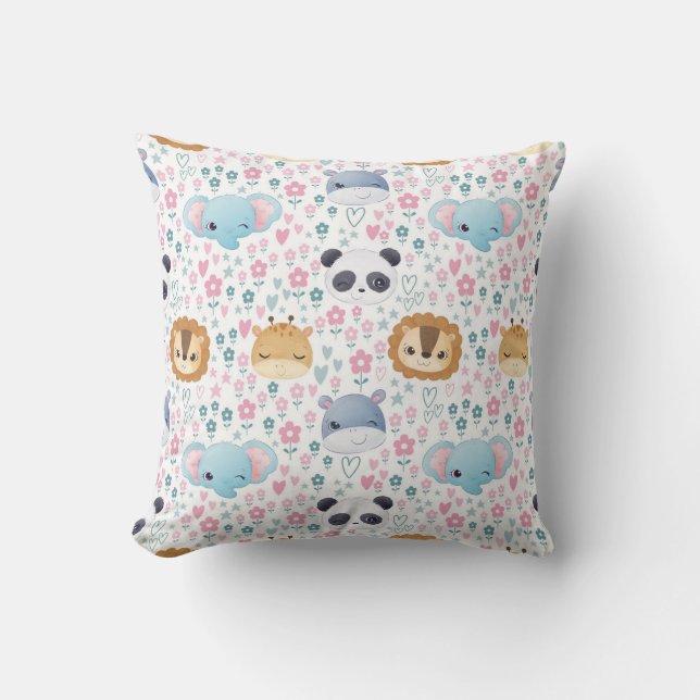 Adorable Animal Faces Cushion (Front)