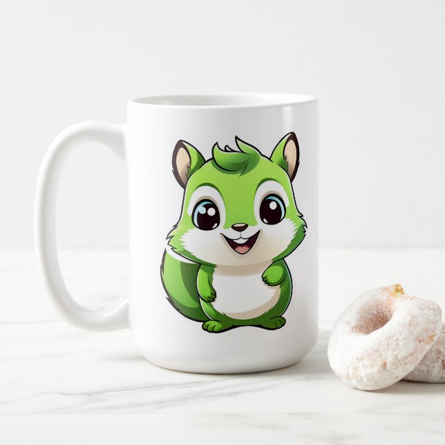 Adorable animal squirrel coffee mug (With Donut)
