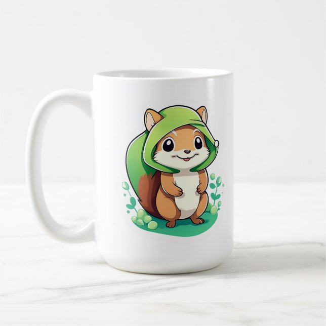 Adorable animal squirrel coffee mug (Left)