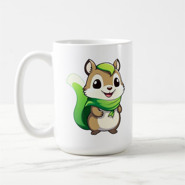 Adorable animal squirrel coffee mug (Left)