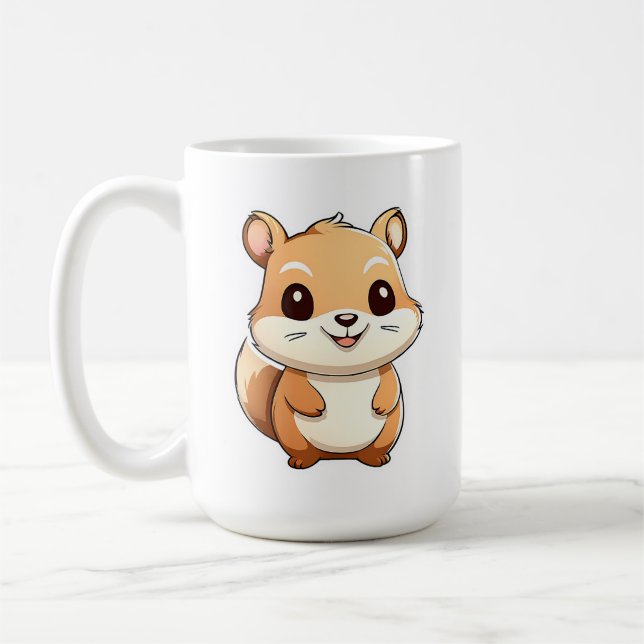 Adorable animal squirrel coffee mug (Left)