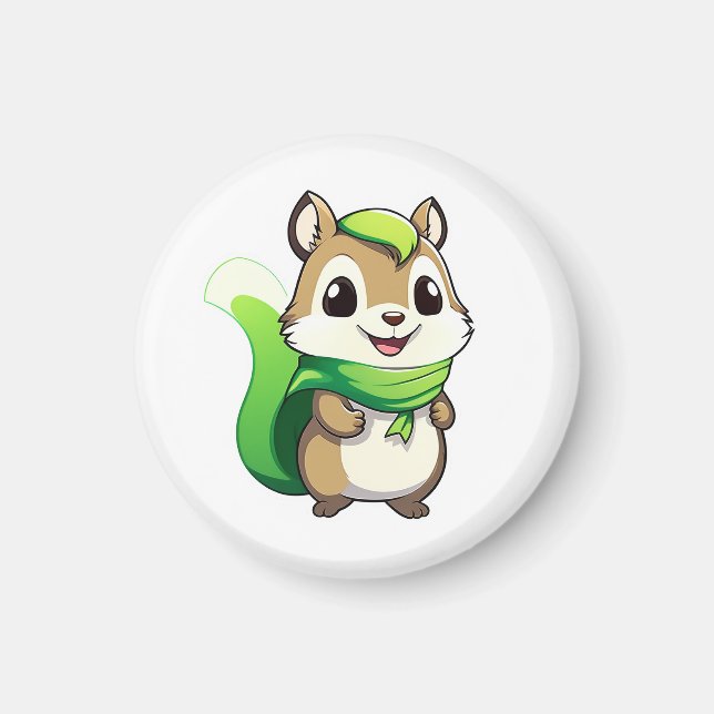 Adorable animal squirrel magnet (Front)