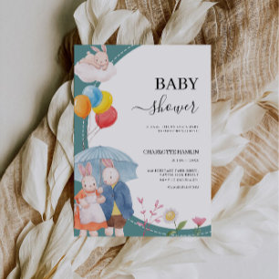 Adorable Animals Baby Shower  Invitation