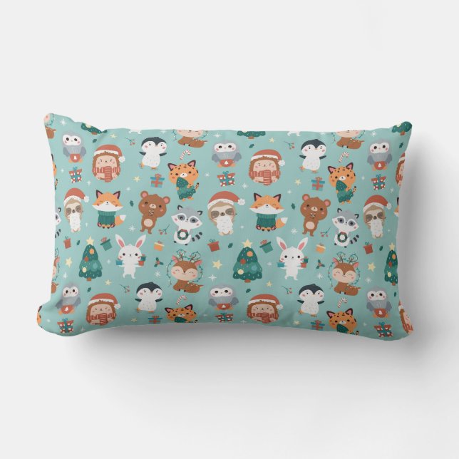 Adorable Animals Lumbar Pillow (Front)