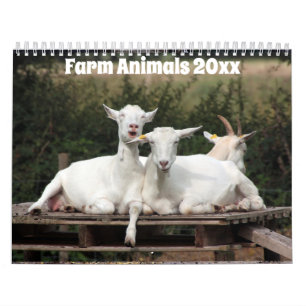 Adorable Animals on the Farm Calendar