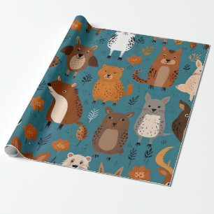 Adorable Animals Wrapping Paper