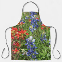 Adorable Apron Bluebonnets and Indian Paintbrushes