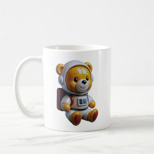 Adorable Astronaut Bear Coffee Mug