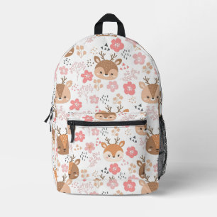 Adorable Autumn Forest Animal Printed Backpack
