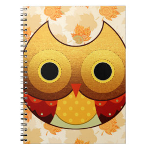 Adorable Autumn Owl Notebook