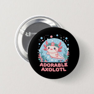 Adorable Axolotl Aquatic Cuteness 6 Cm Round Badge