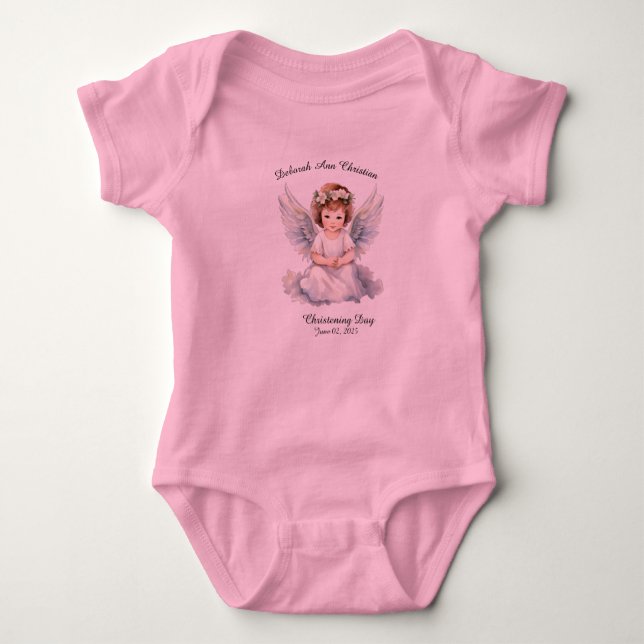 Adorable Baby Angel  Baby Bodysuit (Front)