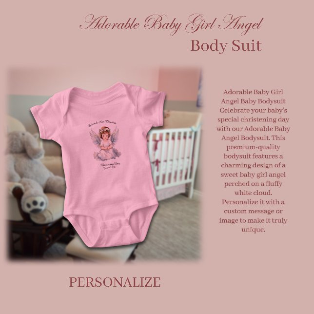Adorable Baby Angel  Baby Bodysuit (Creator Uploaded)