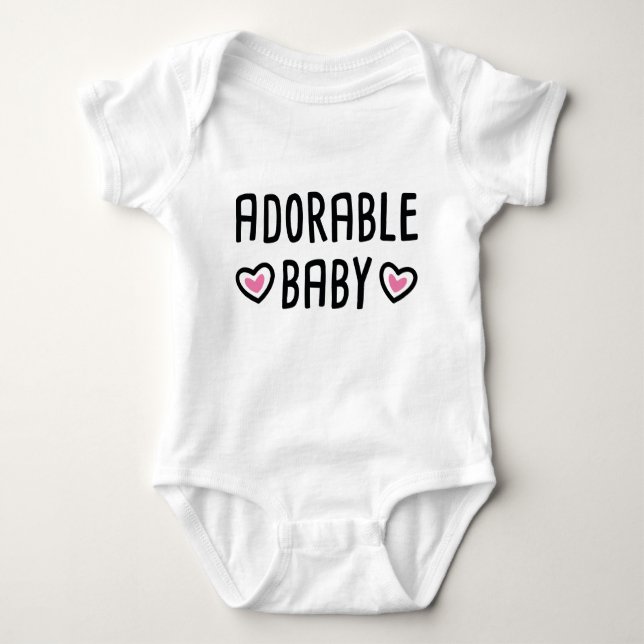 Adorable Baby Baby Bodysuit (Front)