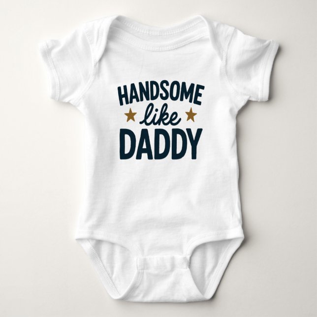 Adorable Baby Bodysuit with Dad Humour  (Front)