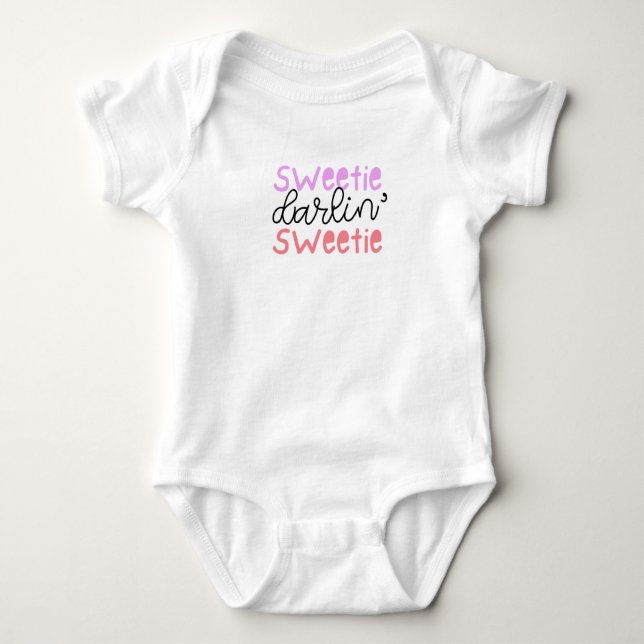 Adorable Baby Bodysuit with Sweet Saying (Front)