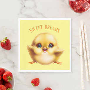 Adorable Baby Chick Napkin