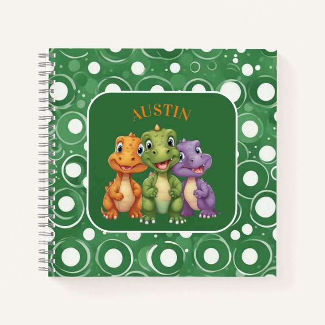 Adorable Baby Dinosaur's Party Notebook
