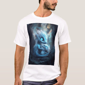 Adorable Baby Dragon in an Enchanted Forest T-Shirt