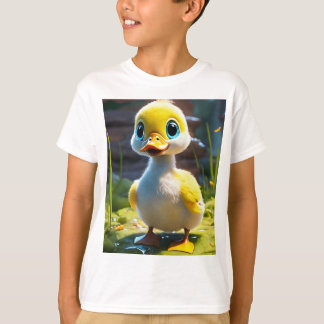 Adorable Baby Duck Printed Kids' T-Shirt