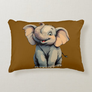 Adorable Baby Elephant Decorative Cushion