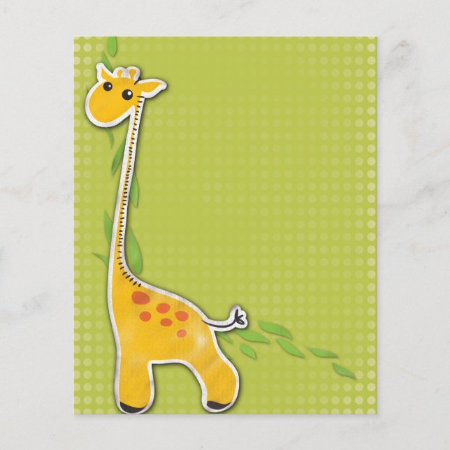adorable baby giraffe background (Front)