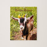 Adorable Baby Goat Jigsaw Puzzle<br><div class="desc">Baby Gus rescued us when he was tiny,  sick and abandoned. Love.</div>