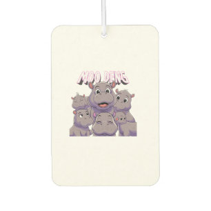 Adorable Baby Hippo Just A Girl Who Loves Moo Deng Car Air Freshener