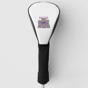 Adorable Baby Hippo Just A Girl Who Loves Moo Deng Golf Head Cover