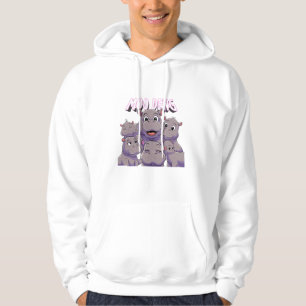 Adorable Baby Hippo Just A Girl Who Loves Moo Deng Hoodie