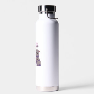 Adorable Baby Hippo Just A Girl Who Loves Moo Deng Water Bottle