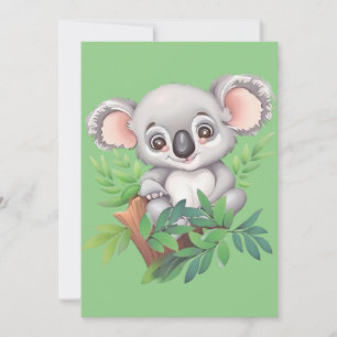 Adorable Baby Koala Bear Holiday Card