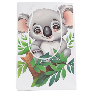 Adorable Baby Koala Bear Medium Gift Bag
