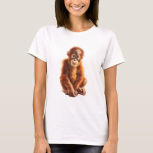 Adorable Baby Orangutan Women T-Shirt