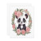 Adorable Baby Panda Bear with Flowers