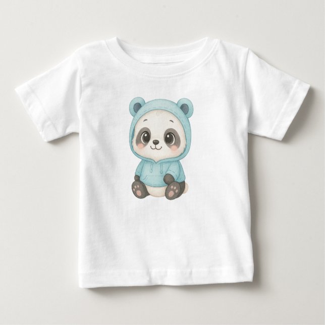 Adorable Baby Panda Pastel  Baby T-Shirt (Front)