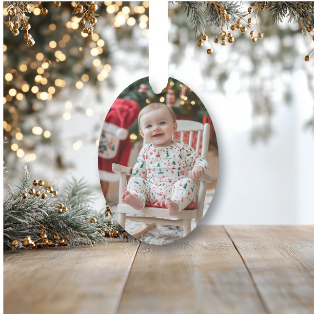 Adorable Baby Photo | Baby's First Christmas Ornament (Creator Uploaded)
