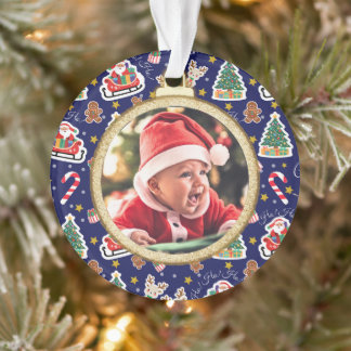 Adorable Baby’s First Christmas Ornament - Custom