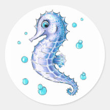 Adorable Baby Seahorse Sticker