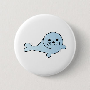 Adorable Baby Seal 6 Cm Round Badge